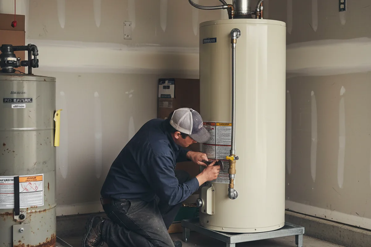 Water heater and shutoff valve replacement in San Clemente